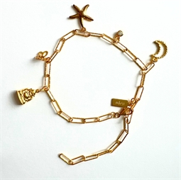 Kæde armbånd med charms